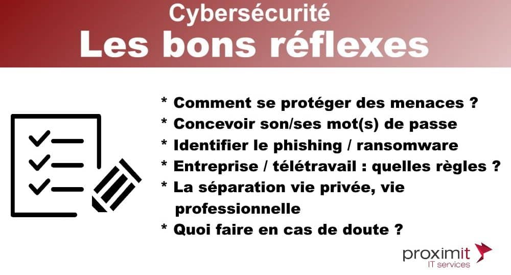 réflexes cybersécurité